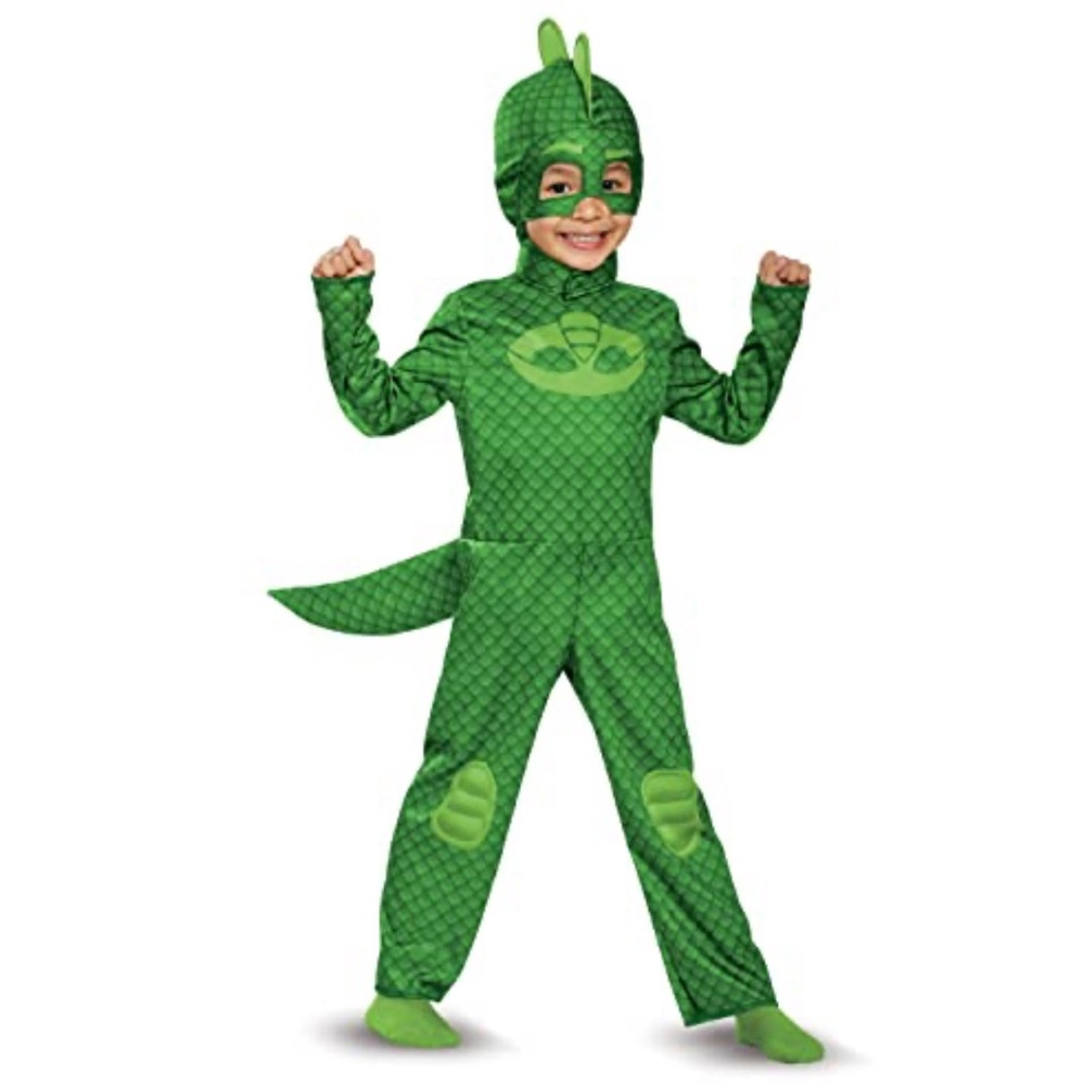 PJ Masks Gecko Costume for Toddlers, Official PJ Masks Costume Jumpsuit NWOT 2T